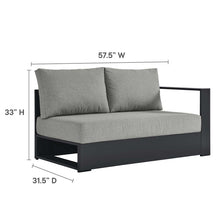 Load image into Gallery viewer, Tahoe Outdoor Patio Powder-Coated Aluminum Modular Right-Facing Loveseat by Modway
