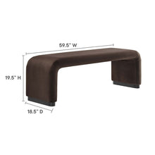 Load image into Gallery viewer, Koda Performance Velvet Waterfall Long Bench by Modway
