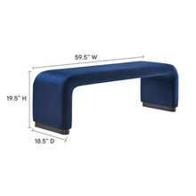 Load image into Gallery viewer, Koda Performance Velvet Waterfall Long Bench by Modway
