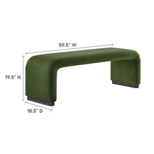 Load image into Gallery viewer, Koda Performance Velvet Waterfall Long Bench by Modway
