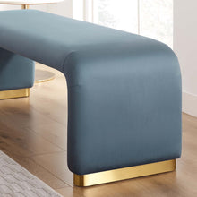 Load image into Gallery viewer, Koda Performance Velvet Waterfall Long Bench by Modway
