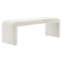 Load image into Gallery viewer, Simba Boucle Fabric Waterfall Long Bench by Modway
