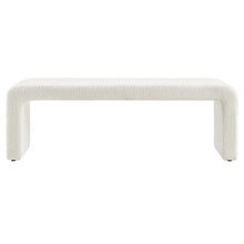 Load image into Gallery viewer, Simba Boucle Fabric Waterfall Long Bench by Modway
