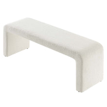 Load image into Gallery viewer, Simba Boucle Fabric Waterfall Long Bench by Modway
