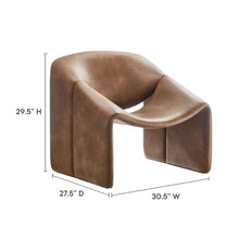 Load image into Gallery viewer, Vivi Vegan Leather Accent Chair by Modway
