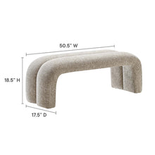 Load image into Gallery viewer, Dax 50.5&quot; Chenille Upholstered Accent Bench by Modway
