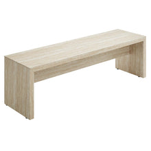 Load image into Gallery viewer, Mirella 62&quot; Faux Travertine Long Bench by Modway
