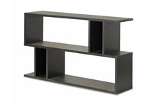 Load image into Gallery viewer, Baxton Studio Goodwin 2-Level Dark Brown Modern Bookshelf
