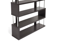 Load image into Gallery viewer, Baxton Studio Barnes Dark Brown Six-Shelf Modern Bookcase
