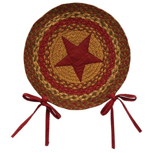 Cinnamon Star Braided Chair Pad 15