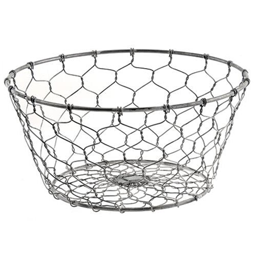 Metal Galvanized Chicken Wire Basket (Pack of 2)