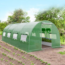 Load image into Gallery viewer, 20 x 10 x 6.6 Feet Greenhouse with  Windows and Doors for Outdoor-Green
