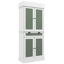 Load image into Gallery viewer, Kitchen Pantry Cabinet with 2-Door Sideboards and Adjustable Shelves-White
