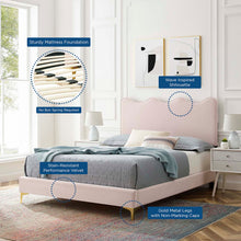 Load image into Gallery viewer, Current Performance Velvet Twin Platform Bed by Modway
