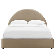 Load image into Gallery viewer, Resort Performance Velvet Arched Round King Platform Bed by Modway
