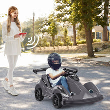 Load image into Gallery viewer, 6V Kids Ride On Go Cart with Remote Control and Safety Belt-Black
