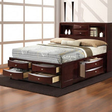 Load image into Gallery viewer, Bedroom Storage Bed with Drawers and Bookcase Headboard-King Size
