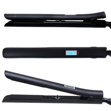 Load image into Gallery viewer, Adjustable Temp Ceramic Hair Straightener with LCD Display-Black
