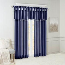 Load image into Gallery viewer, Madison Park Emilia 100% Polyester Twist Tab Lined Window Curtain MP40-6318 By Olliix
