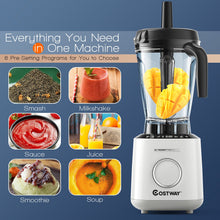 Load image into Gallery viewer, 1500W Countertop Smoothies Blender with 10 Speed and 6 Pre-Setting Programs
