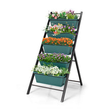 Load image into Gallery viewer, 5-tier Vertical Garden Planter Box Elevated Raised Bed with 5 Container-Green
