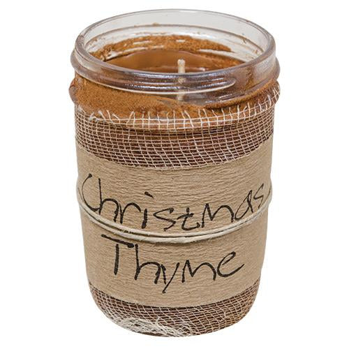 Christmas Thyme Jar Candle  8oz (Pack of 2)