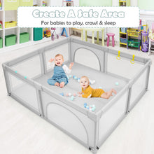 Load image into Gallery viewer, Large Infant Baby Playpen Safety Play Center Yard with 50 Ocean Balls-Gray
