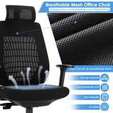 Load image into Gallery viewer, High Back Mesh Office Chair Swivel Reclining Task Chair with Clothes Hanger
