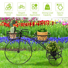 Load image into Gallery viewer, Tricycle Plant Stand Flower Pot Cart Holder in Parisian Style
