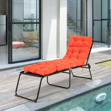 Load image into Gallery viewer, Giantex 73&quot; Lounge Chaise Cushion Padded Recliner Cushion for Indoor and Outdoor-Orange
