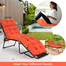 Load image into Gallery viewer, Giantex 73&quot; Lounge Chaise Cushion Padded Recliner Cushion for Indoor and Outdoor-Orange
