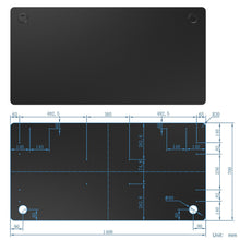 Load image into Gallery viewer, 58&quot; x 28&quot; Universal Tabletop for Standard and Standing Desk Frame-Black
