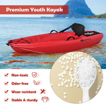 Load image into Gallery viewer, 6ft Youth Kids Kayak with Bonus Paddle and Folding Backrest for Kid Over 5-Red
