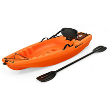 Load image into Gallery viewer, 6ft Youth Kids Kayak with Bonus Paddle and Folding Backrest for Kid Over 5-Orange
