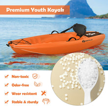 Load image into Gallery viewer, 6ft Youth Kids Kayak with Bonus Paddle and Folding Backrest for Kid Over 5-Orange
