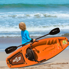 Load image into Gallery viewer, 6ft Youth Kids Kayak with Bonus Paddle and Folding Backrest for Kid Over 5-Orange
