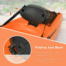 Load image into Gallery viewer, 6ft Youth Kids Kayak with Bonus Paddle and Folding Backrest for Kid Over 5-Orange
