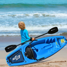 Load image into Gallery viewer, 6ft Youth Kids Kayak with Bonus Paddle and Folding Backrest for Kid Over 5-Blue
