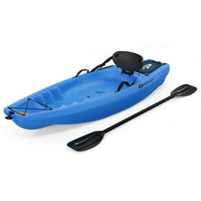 Load image into Gallery viewer, 6ft Youth Kids Kayak with Bonus Paddle and Folding Backrest for Kid Over 5-Blue
