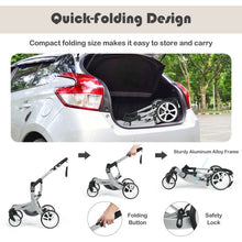 Load image into Gallery viewer, Folding Aluminum Infant Reversible Stroller with Diaper Bag-Gray
