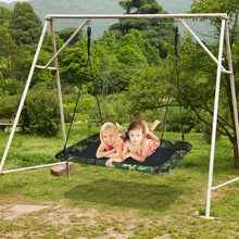 Load image into Gallery viewer, 60 Inches Platform Tree Swing Outdoor with  2 Hanging Straps-Camouflage
