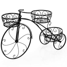 Load image into Gallery viewer, Tricycle Plant Stand Flower Pot Cart Holder in Parisian Style
