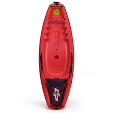 Load image into Gallery viewer, 6ft Youth Kids Kayak with Bonus Paddle and Folding Backrest for Kid Over 5-Red
