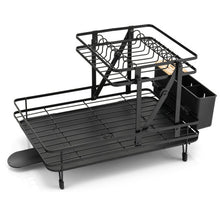 Load image into Gallery viewer, 2-Tier Collapsible Dish Rack with Removable Drip Tray
