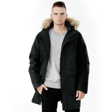 Load image into Gallery viewer, Men&#39;s Hooded Insulated Winter Puffer Parka Coat-Black-XXL
