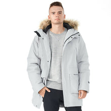 Load image into Gallery viewer, Men&#39;s Hooded Insulated Winter Puffer Parka Coat-Gray-XXXL
