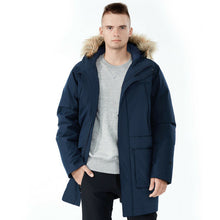 Load image into Gallery viewer, Men&#39;s Hooded Insulated Winter Puffer Parka Coat-Navy-XXXL
