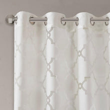 Load image into Gallery viewer, Madison Park Eden Fretwork Burnout Sheer Panel -63&quot; Panel MP40-3773 By Olliix
