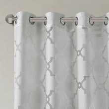 Load image into Gallery viewer, Madison Park Eden Fretwork Burnout Sheer Panel -84&quot; Panel MP40-3780 By Olliix
