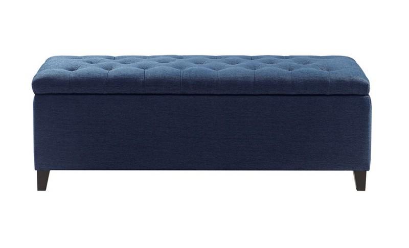 Madison Park Shandra Tufted Top Storage Bench FUR105-0041 By Olliix